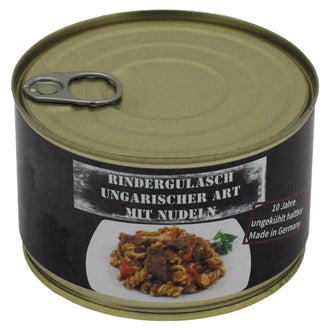 Goulash de bœuf hongrois aux nouilles, en conserve, 400 g