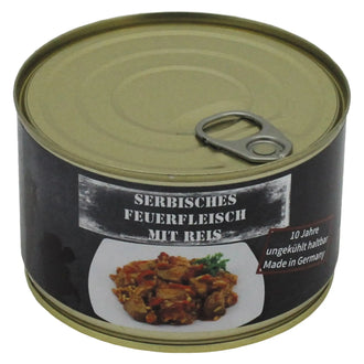 Serbisches Feuerfleisch mit Reis Vollkonserve 400 g