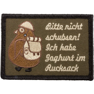 Patch Nicht Schubsen, ich habe bier im mochila