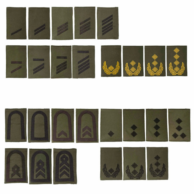 BW Army rank insignia hook-and-loop olive