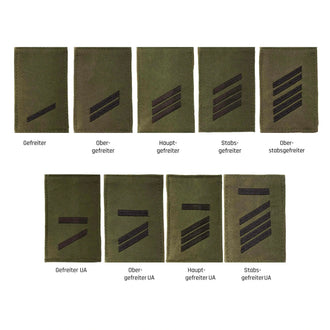 Insignia de rango BW Heer velcro oliva