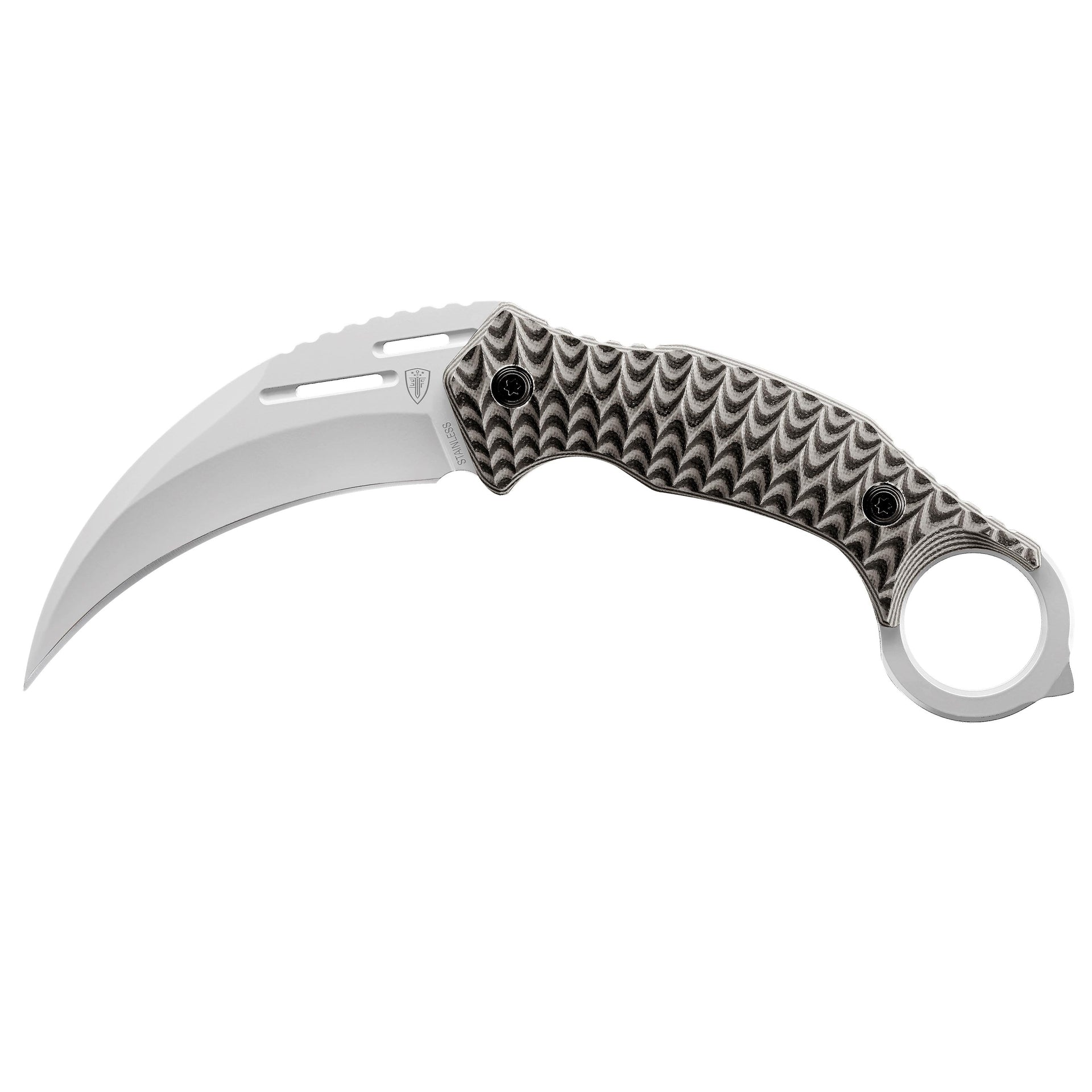 Cuchillo EF715 Karambit plata