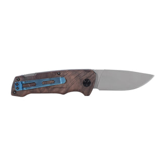 Walther Taschenmesser BWK 2 Cuchillo de madera azul color plateado marrón