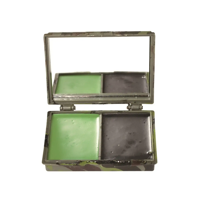 Camouflage makeup compact 2 colors with mirror