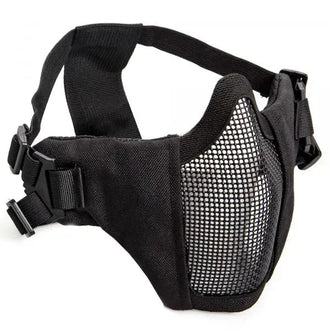 Mesh protection mask metal mesh with cheek pads