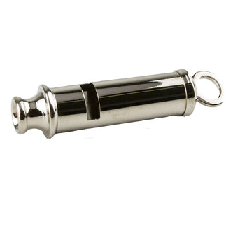 Bobby signal whistle, nickel-plated
