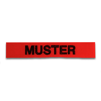 Name tapes set of 5 red
