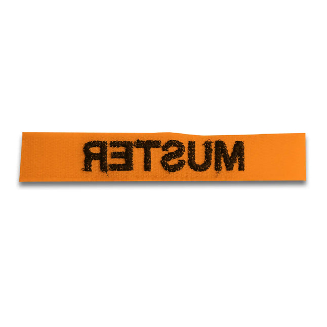 Name tapes set of 5 orange