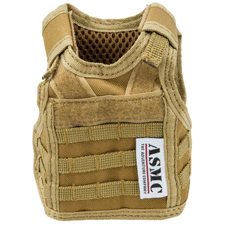 Beer-themed protective vest, coyote