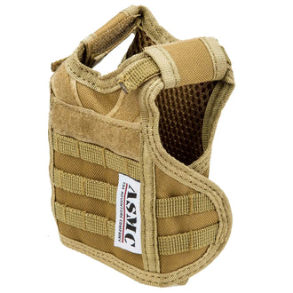 Beer-themed protective vest, coyote