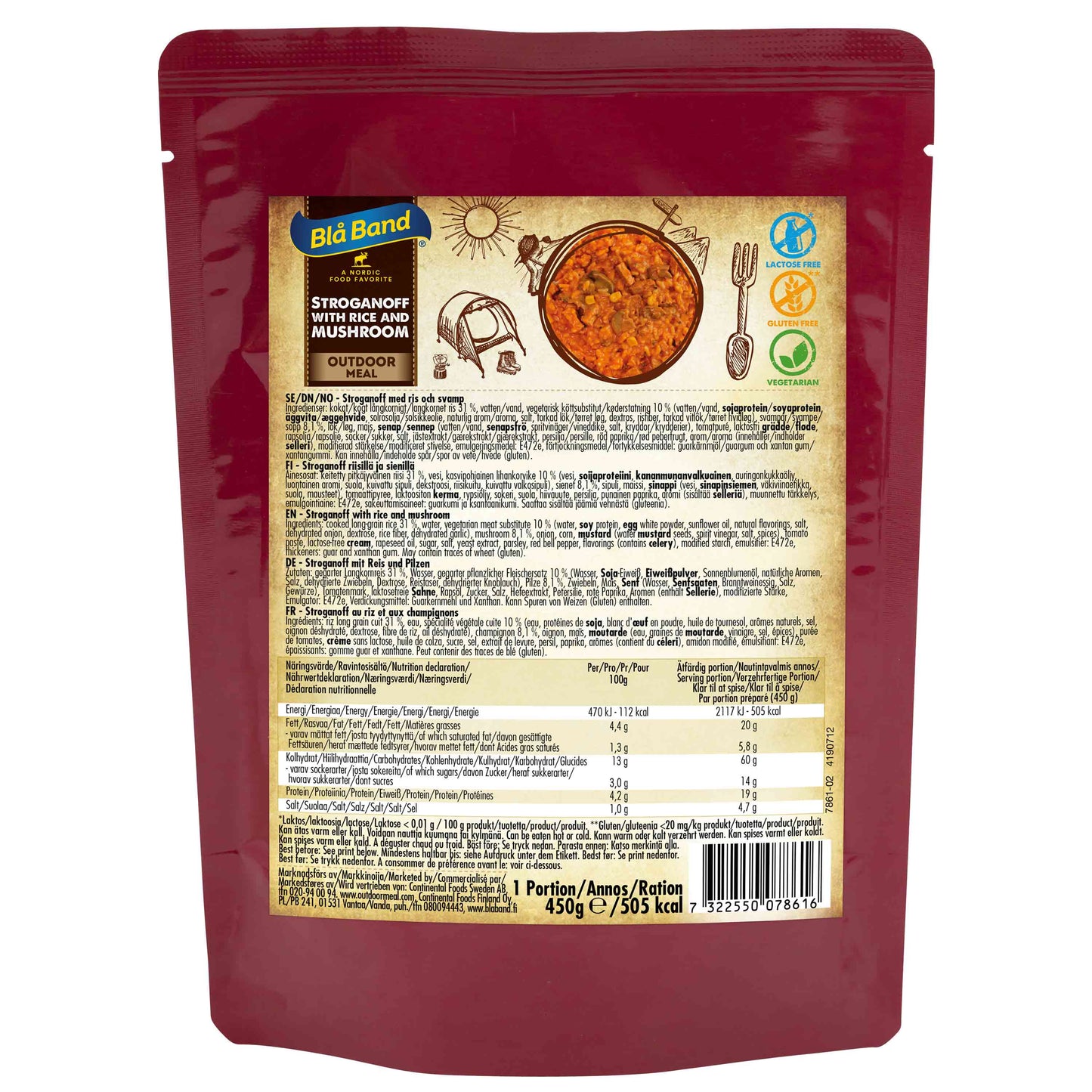 Stroganoff con riso e funghi