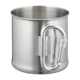 Stainless Steel Carabiner Handle Cup 500 ml