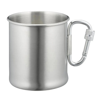 Stainless steel carabiner cup, 250 ml
