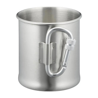 Stainless steel carabiner cup, 250 ml