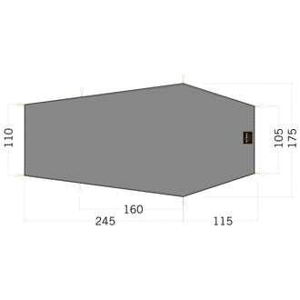 Zeltunterlage Floor Sheet LT Gargia 3 steingrau oliv