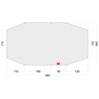 Tent Underlay Floor Sheet PE Family Camp white