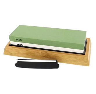 Ensemble de pierres à aiguiser combinées vertes