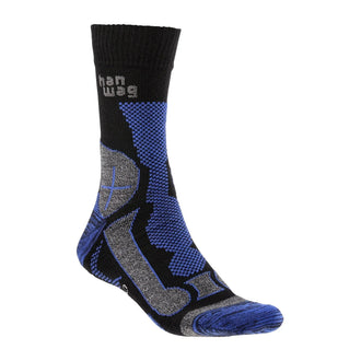 Calcetines Merino Trek negro royal blue