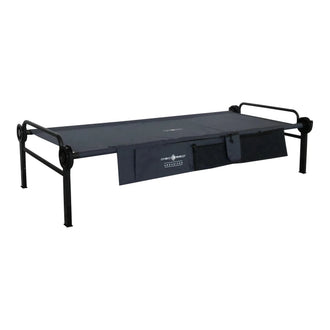 Camp bed XLT Single Edition with side pocket anthracite