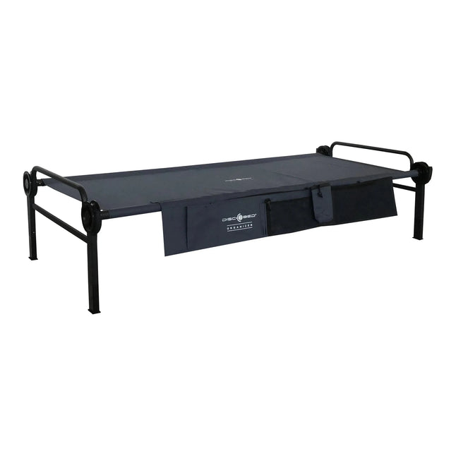 Camp bed XLT Single Edition with side pocket anthracite