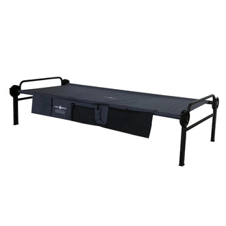 Camp bed XLT Single Edition with side pocket anthracite