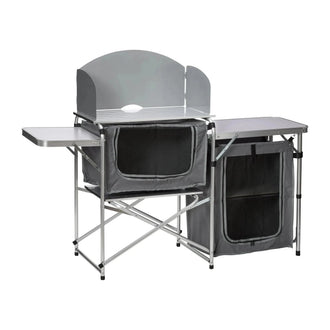 Mesa de camping con marco de aluminio