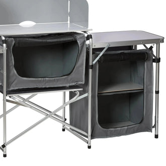 Mesa de camping con marco de aluminio