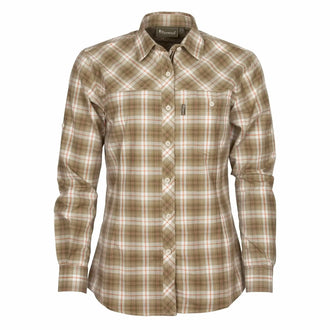 Cumbria green terracotta shirt for women