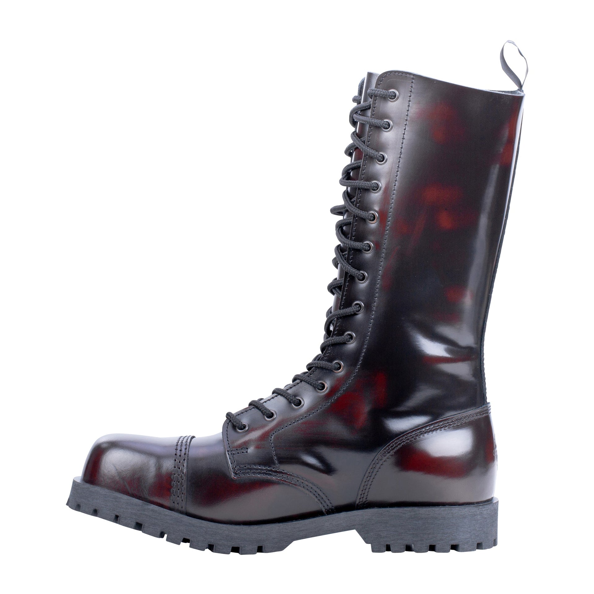 Botas de 14 hoyos Rub Off burdeos