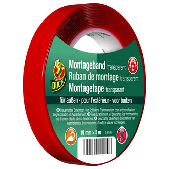 Outdoor mounting tape 19 mm x 5 m transparent