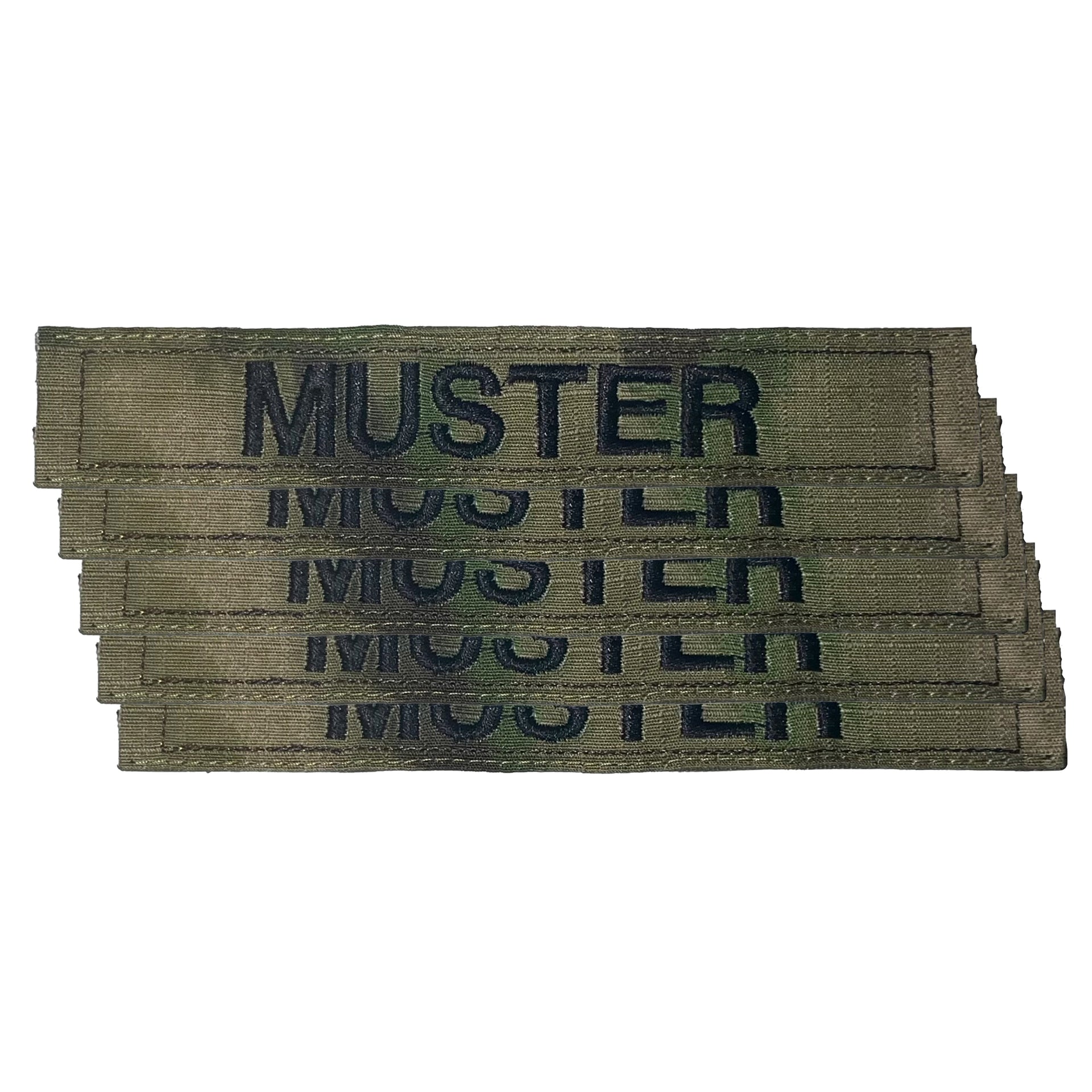 Confezione da 5 nastri con nome bosco arido