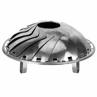 Foldable stainless steel fire bowl