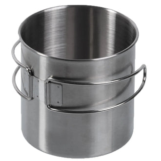 Stainless steel drinking cup with wire handles, 800 ml