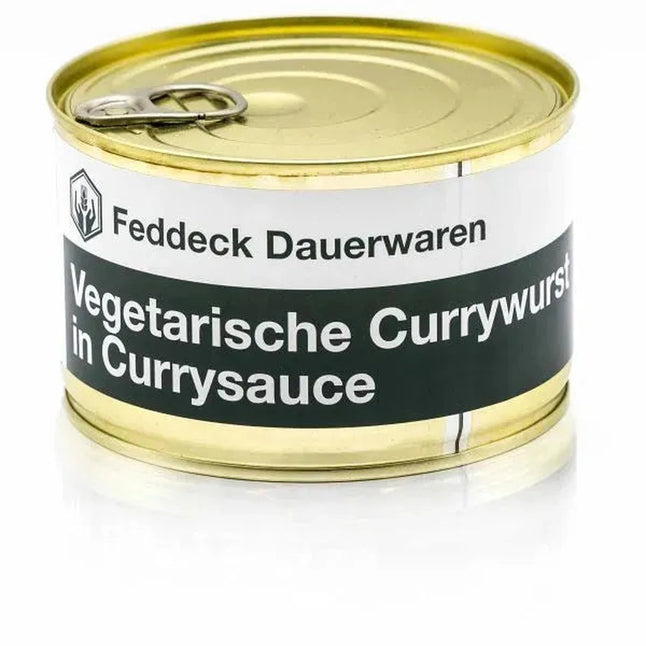 Ready-made meal, canned vegetarian currywurst with curry sauce, 400g