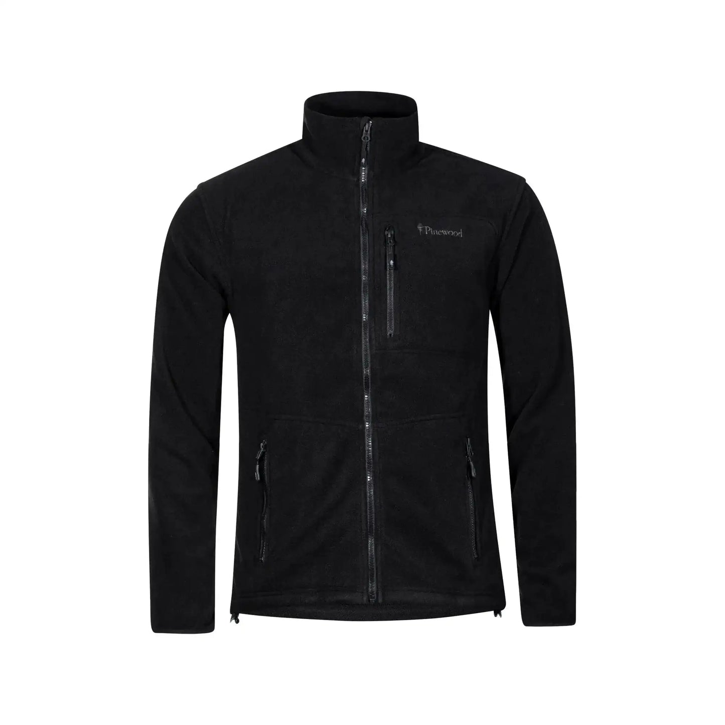 pinewood-jacke-finnveden-fleece-schwarz-ansicht-1