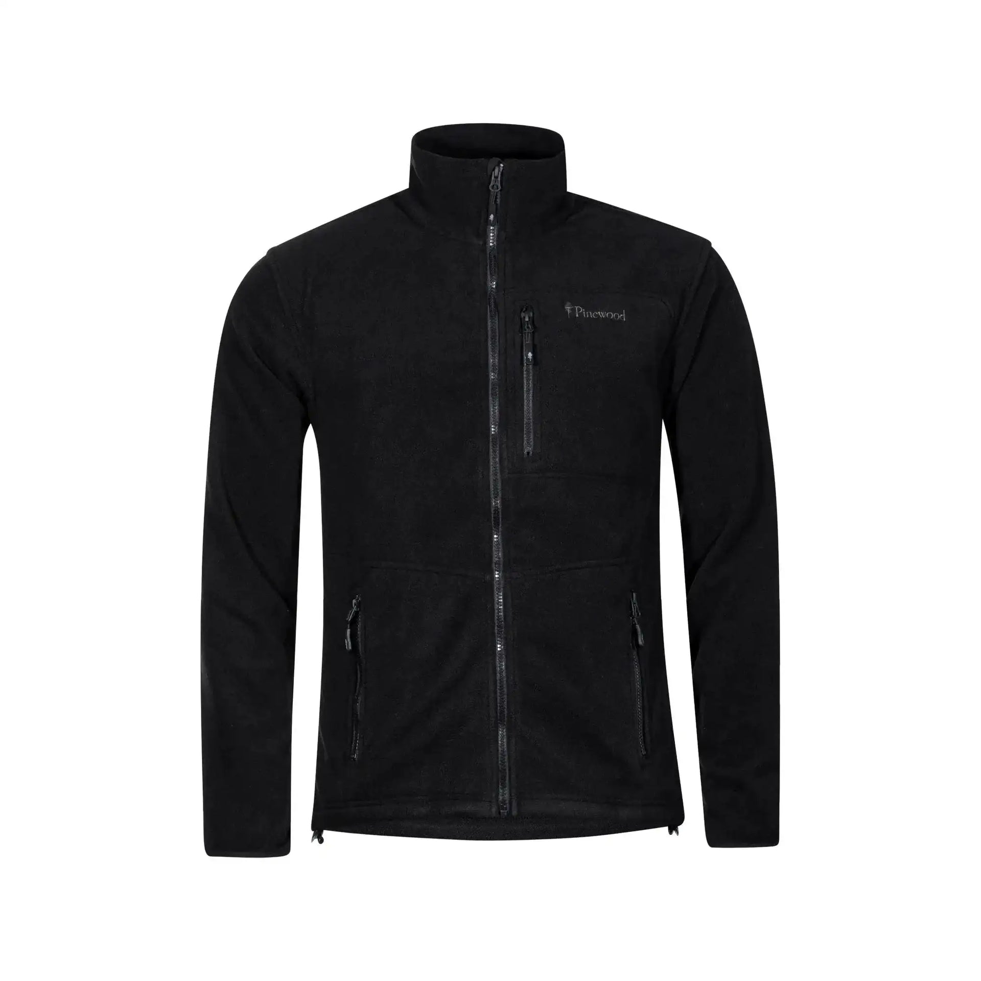 pinewood-jacke-finnveden-fleece-schwarz-ansicht-1