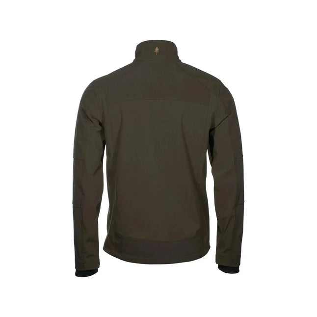 pinewood-shelljacke-smaland-stretch-dark-olive-suede-brown-ansicht-2