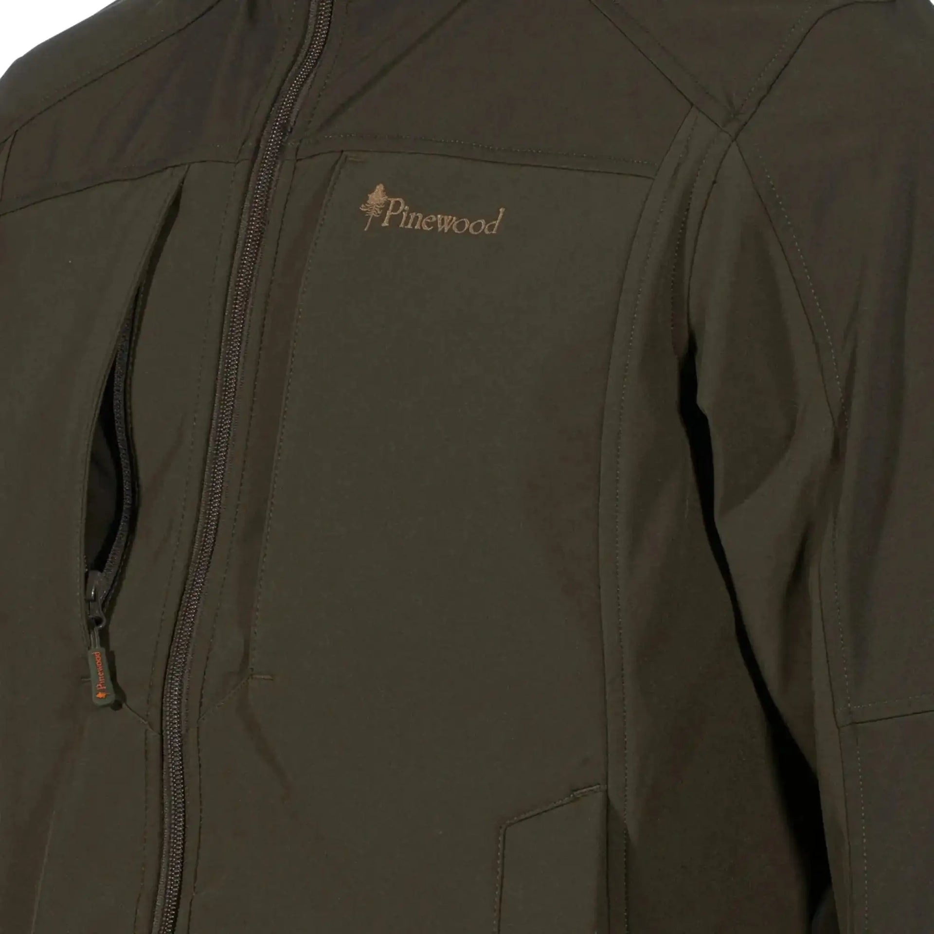 pinewood-shelljacke-smaland-stretch-dark-olive-suede-brown-ansicht-4