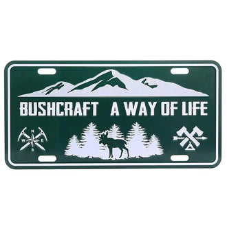 Nummernschild Bushcraft