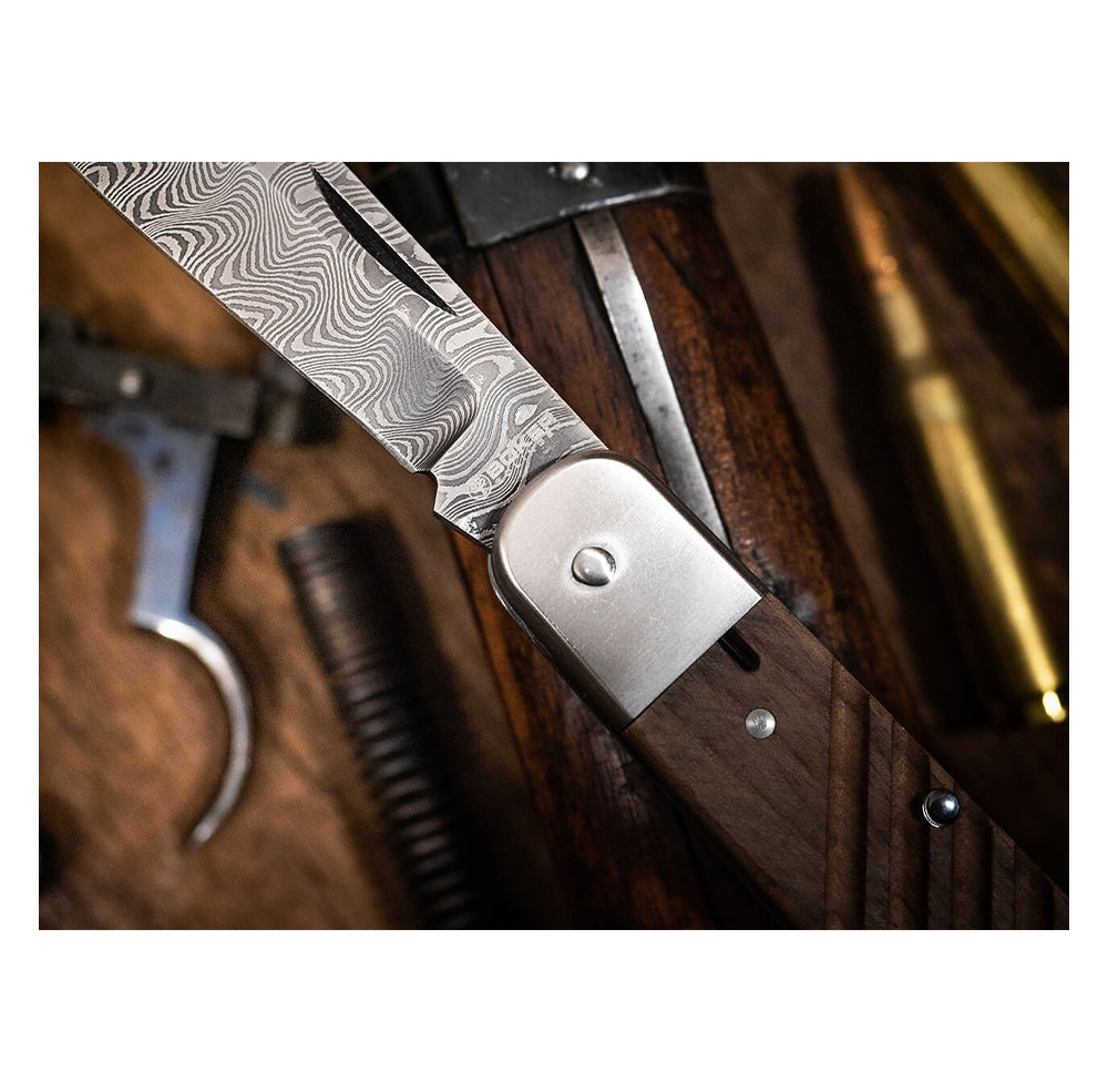 Böker Taschenmesser 98k Damast Braun