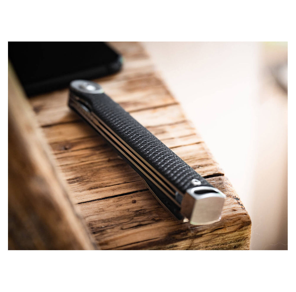 Coltello tascabile Böker Plus Kaizen Green Canvas Micarta verde