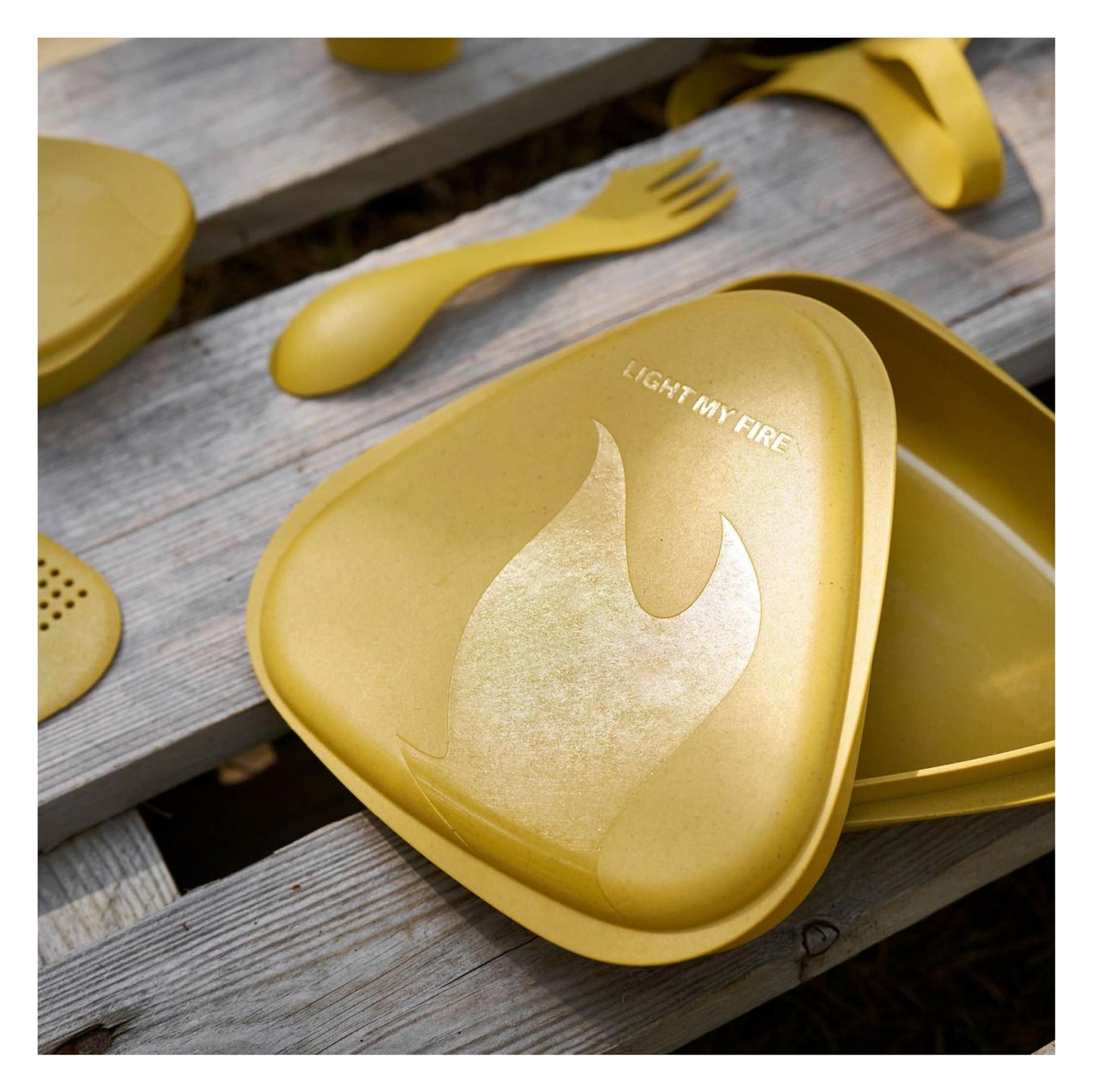 Dinnerware Pack?n Eat Kit sandygreen dustypink