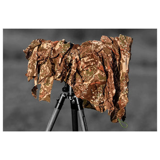 Camouflage cover telephoto lens spotting scope optic