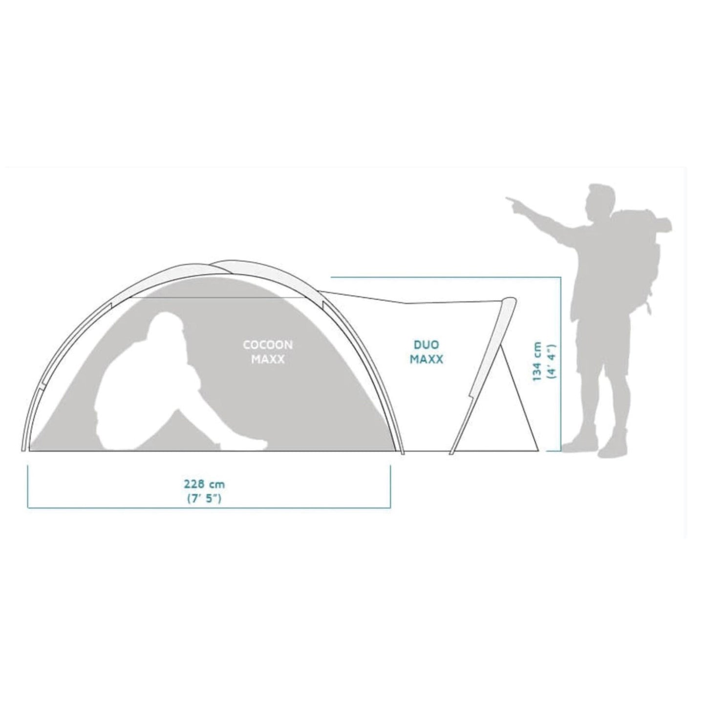 Tienda Crua Duo Maxx Ligera 3 Personas