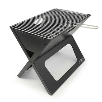 Folding grill BBQ 47 x 29 cm black