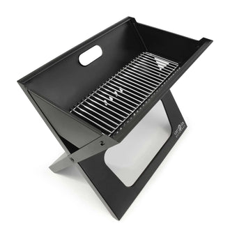 Folding grill BBQ 47 x 29 cm black