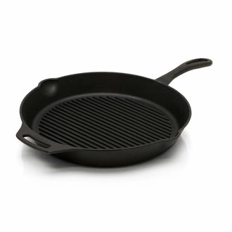 Grill and fire pan gp35 with handle, black