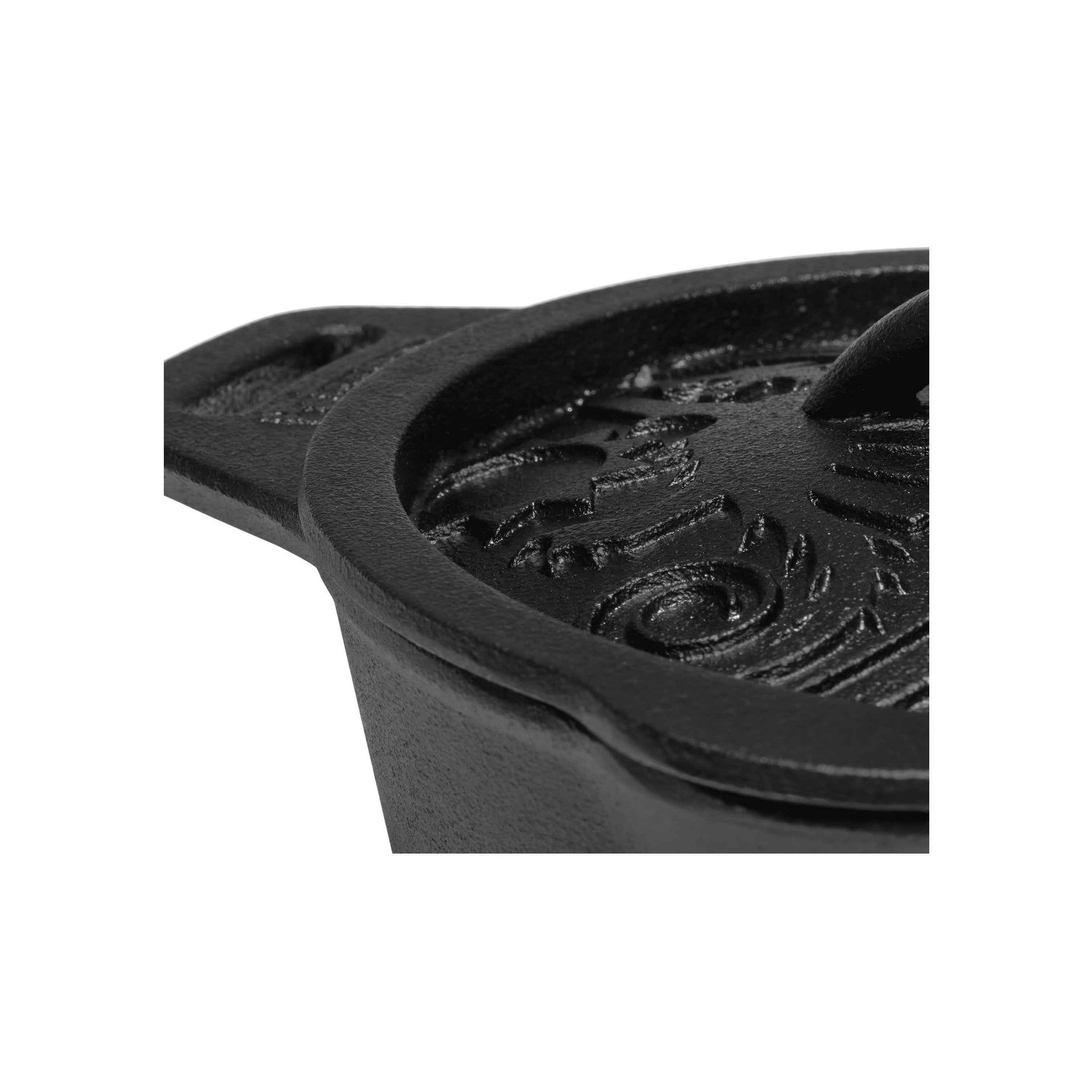 Sartén de hierro fundido kr1 con tapa