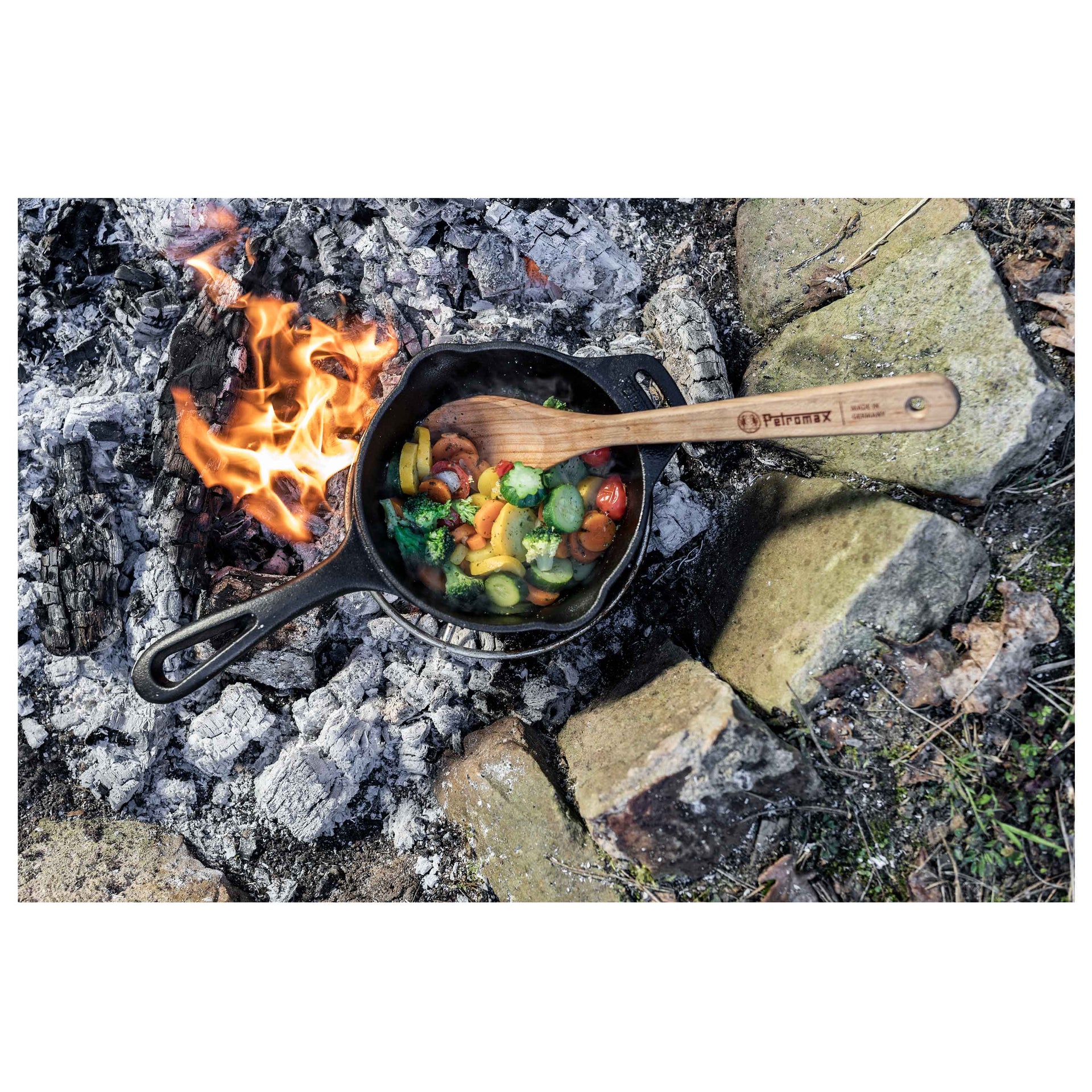 Sartén de hierro fundido kr1 con tapa