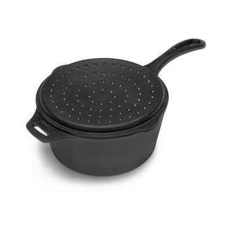 Casserole kr2 cast iron with lid black
